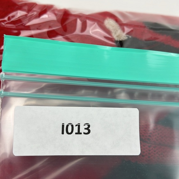 Vintage Red TanJay Full Zipper with black & white appliques pompom tassle - Picture 11 of 11